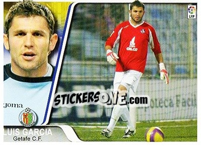 Cromo Luis Garcia - Liga 2007-2008 - Ediciones Estadio