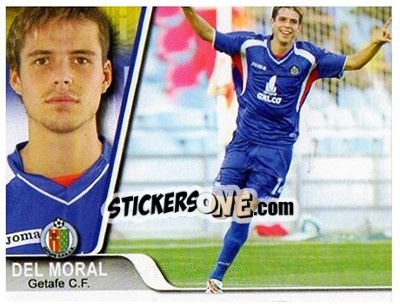 Sticker Del Moral - Liga 2007-2008 - Ediciones Estadio