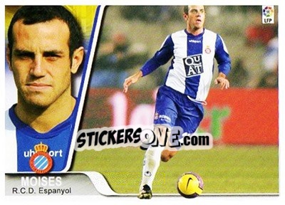 Sticker Moises - Liga 2007-2008 n. 185 - Ediciones Estadio