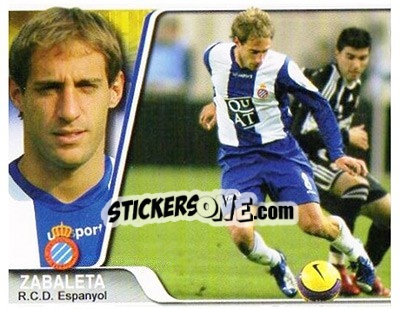 Sticker Zabaleta - Liga 2007-2008 - Ediciones Estadio