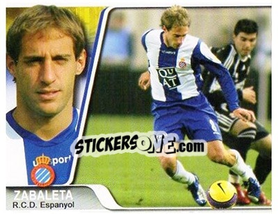 Sticker Zabaleta - Liga 2007-2008 n. 193 - Ediciones Estadio