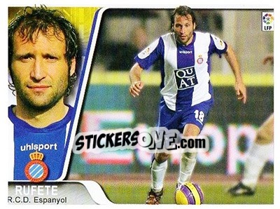 Sticker Rufete - Liga 2007-2008 - Ediciones Estadio