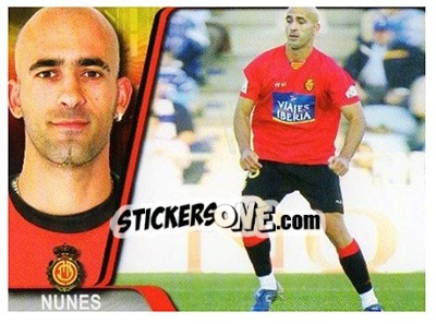 Sticker Nunes - Liga 2007-2008 n. 205 - Ediciones Estadio