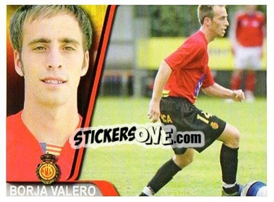 Sticker Borja Valero - Liga 2007-2008 - Ediciones Estadio