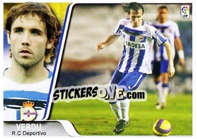 Sticker Verdu - Liga 2007-2008 - Ediciones Estadio