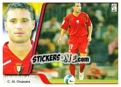 Sticker Javier Flaño - Liga 2007-2008 - Ediciones Estadio