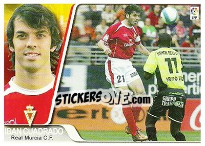 Sticker Cuadrado - Liga 2007-2008 n. 348 - Ediciones Estadio