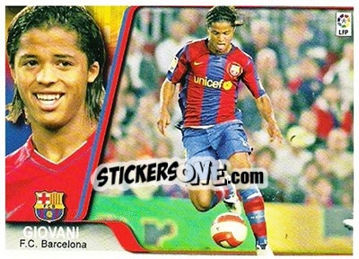 Sticker Giovani Dos Santos - Liga 2007-2008 n. 374 - Ediciones Estadio