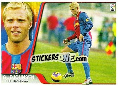 Sticker Gudjhonsen - Liga 2007-2008 - Ediciones Estadio