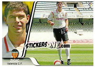 Sticker Zigic - Liga 2007-2008 n. 384 - Ediciones Estadio