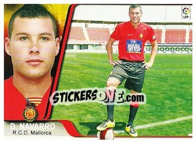 Sticker David Navarro - Liga 2007-2008 - Ediciones Estadio