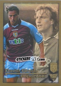 Sticker Superstar David Ginola - Premier League Inglese 2000-2001 n. 26R - Merlin