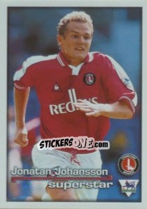 Sticker Superstar Jonatan Johansson - Premier League Inglese 2000-2001 n. 66 - Merlin