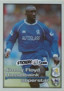Sticker Superstar Jimmy Floyd Hasselbaink - Premier League Inglese 2000-2001 n. 86 - Merlin