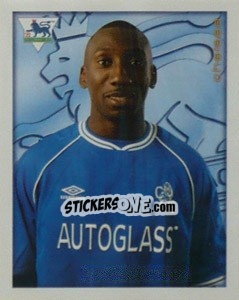 Sticker Jimmy Floyd Hasselbaink - Premier League Inglese 2000-2001 n. 101 - Merlin