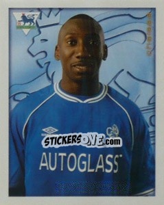 Figurina Jimmy Floyd Hasselbaink - Premier League Inglese 2000-2001 - Merlin