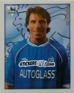 Figurina Gianfranco Zola - Premier League Inglese 2000-2001 - Merlin