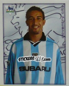 Cromo Moustapha Hadji - Premier League Inglese 2000-2001 - Merlin