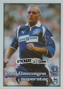 Cromo Superstar Paul Gascoigne - Premier League Inglese 2000-2001 - Merlin