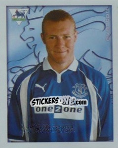 Figurina Steve Watson - Premier League Inglese 2000-2001 - Merlin