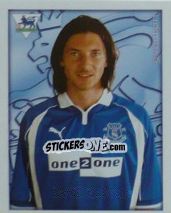Cromo Alessandro Pistone - Premier League Inglese 2000-2001 - Merlin