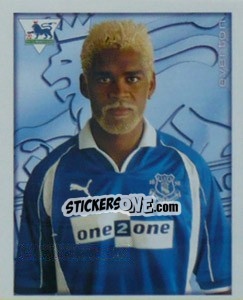 Sticker Abel Xavier - Premier League Inglese 2000-2001 n. 152 - Merlin