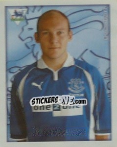 Cromo Thomas Gravesen - Premier League Inglese 2000-2001 n. 156 - Merlin