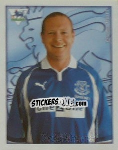 Sticker Paul Gascoigne - Premier League Inglese 2000-2001 n. 157 - Merlin