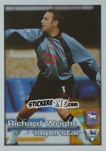 Sticker Superstar Richard Wright - Premier League Inglese 2000-2001 n. 166 - Merlin