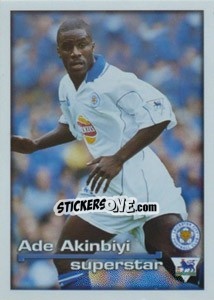 Cromo Superstar Ade Akinbiyi - Premier League Inglese 2000-2001 n. 212 - Merlin