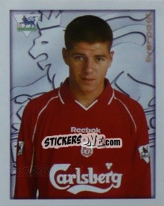 Cromo Steven Gerrard - Premier League Inglese 2000-2001 - Merlin