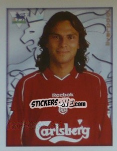 Cromo Patrik Berger - Premier League Inglese 2000-2001 - Merlin