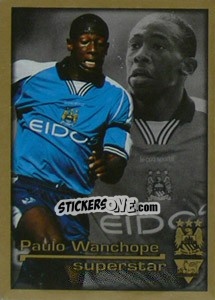 Figurina Superstar Paulo Wanchope - Premier League Inglese 2000-2001 - Merlin