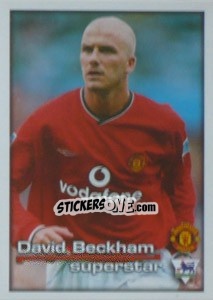 Sticker Superstar David Beckham - Premier League Inglese 2000-2001 - Merlin