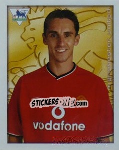 Sticker Gary Neville - Premier League Inglese 2000-2001 n. 274 - Merlin
