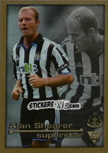 Figurina Superstar Alan Shearer - Premier League Inglese 2000-2001 - Merlin