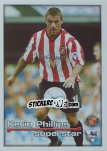 Cromo Superstar Kevin Phillips - Premier League Inglese 2000-2001 - Merlin