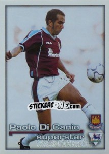 Sticker Superstar Paolo Di Canio - Premier League Inglese 2000-2001 - Merlin