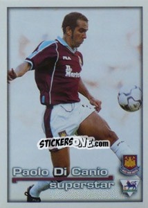 Cromo Superstar Paolo Di Canio - Premier League Inglese 2000-2001 - Merlin