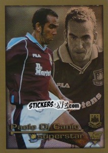 Figurina Superstar Paolo Di Canio - Premier League Inglese 2000-2001 - Merlin