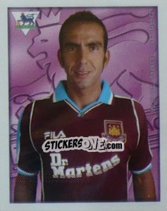 Sticker Paolo Di Canio - Premier League Inglese 2000-2001 n. 408 - Merlin