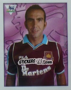 Figurina Paolo Di Canio - Premier League Inglese 2000-2001 - Merlin