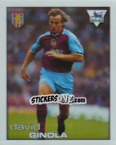 Sticker David Ginola - Premier League Inglese 2000-2001 n. M - Merlin