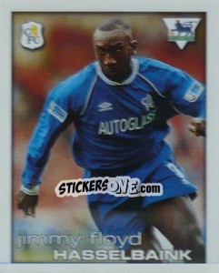 Figurina Jimmy Floyd Hasselbaink - Premier League Inglese 2000-2001 - Merlin