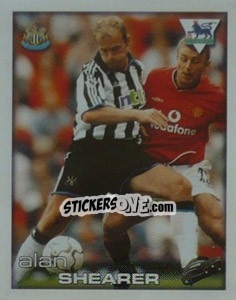Cromo Alan Shearer - Premier League Inglese 2000-2001 - Merlin