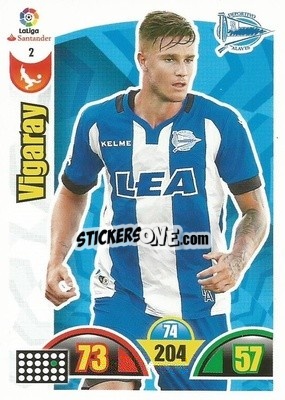 Cromo Vigaray - Liga Santander 2017-2018. Adrenalyn XL - Panini