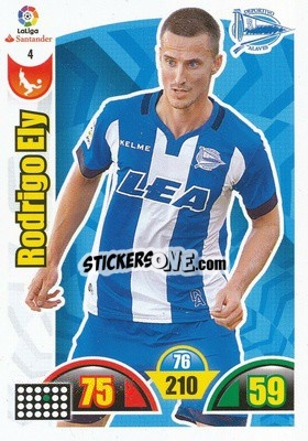 Sticker Rodrigo Ely - Liga Santander 2017-2018. Adrenalyn XL n. 4 - Panini