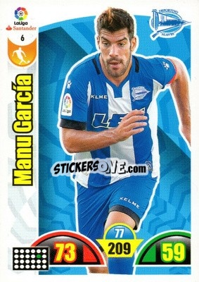 Sticker Manu García - Liga Santander 2017-2018. Adrenalyn XL n. 6 - Panini