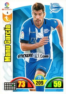 Figurina Manu García - Liga Santander 2017-2018. Adrenalyn XL - Panini