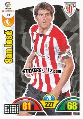 Sticker San José - Liga Santander 2017-2018. Adrenalyn XL n. 24 - Panini